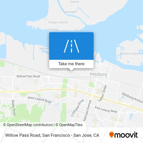 Willow Pass Road map