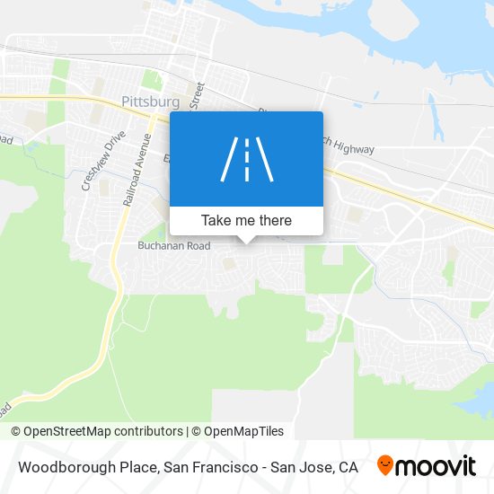 Woodborough Place map