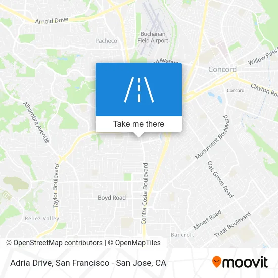 Adria Drive map
