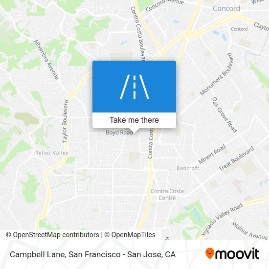 Mapa de Campbell Lane