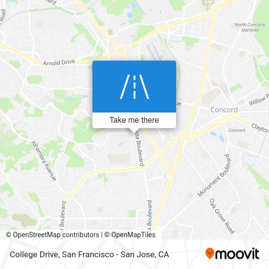 College Drive map