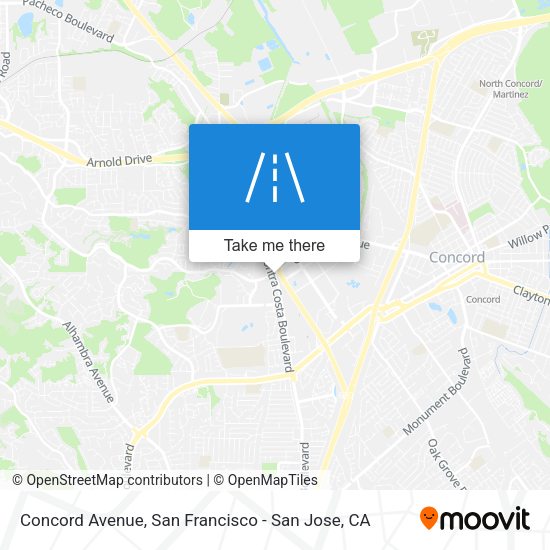 Mapa de Concord Avenue