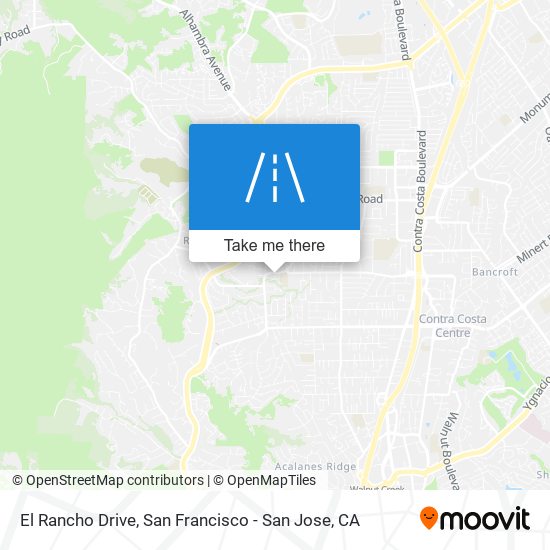 El Rancho Drive map