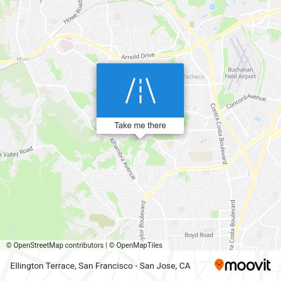 Ellington Terrace map