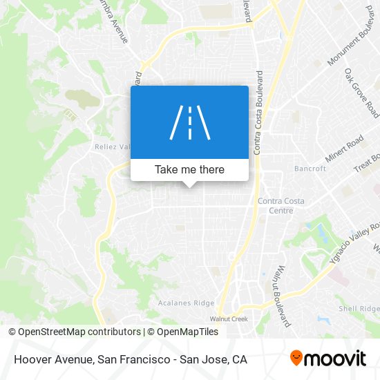 Hoover Avenue map