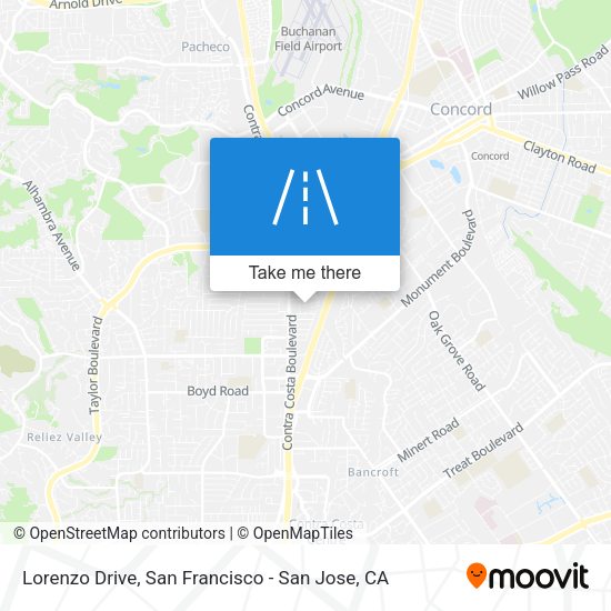 Mapa de Lorenzo Drive