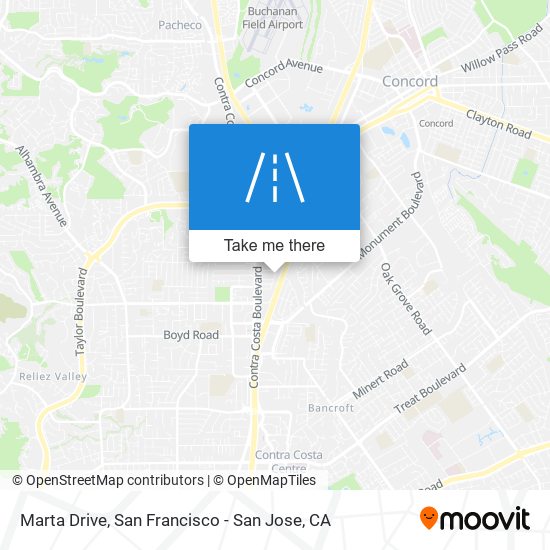 Marta Drive map