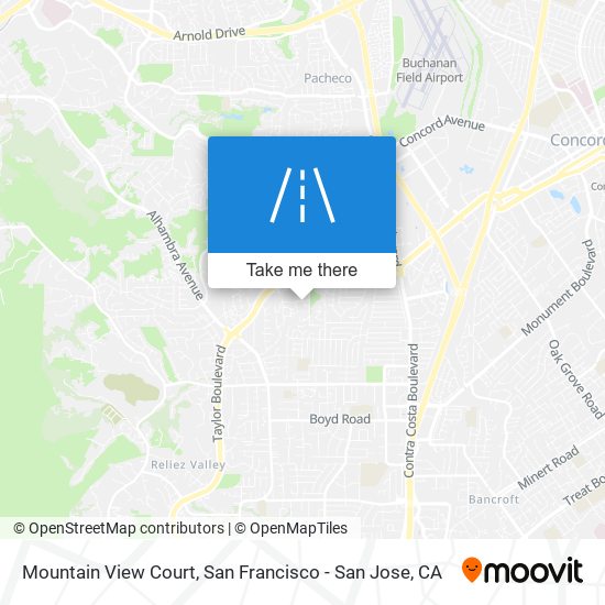 Mapa de Mountain View Court