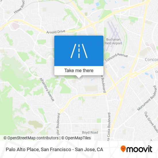 Palo Alto Place map