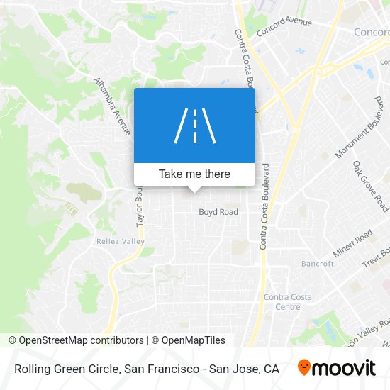 Rolling Green Circle map