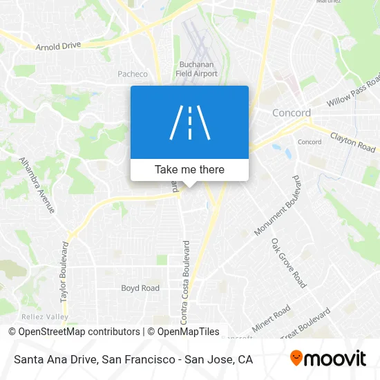 Santa Ana Drive map