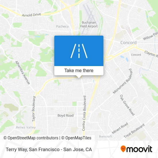 Terry Way map