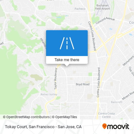 Tokay Court map