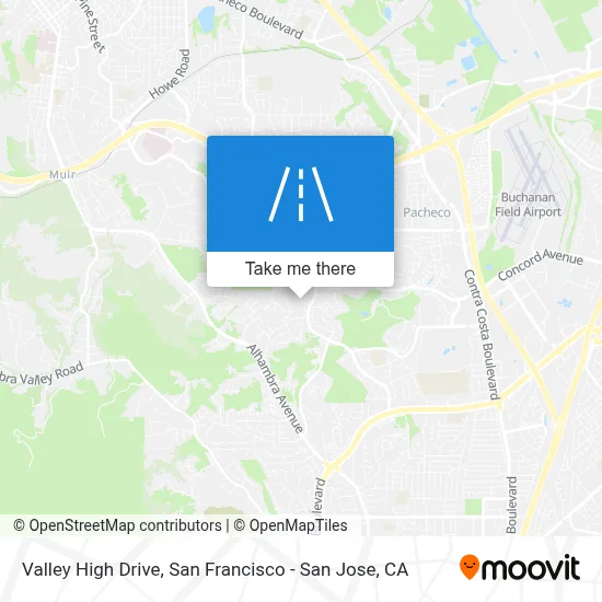 Valley High Drive map