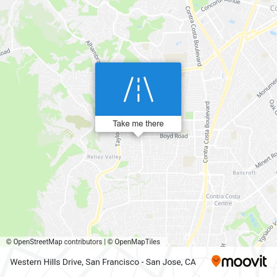Western Hills Drive map