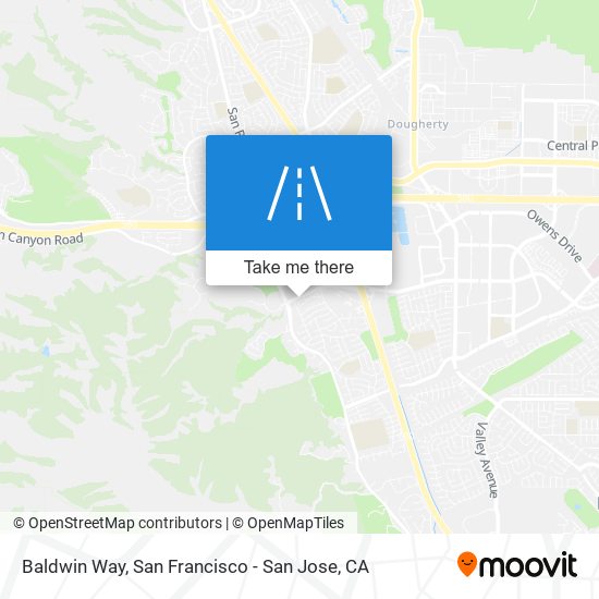 Baldwin Way map