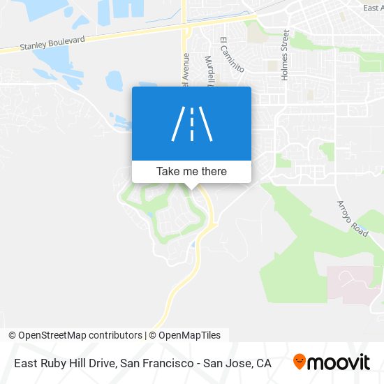 East Ruby Hill Drive map