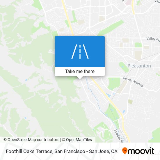 Foothill Oaks Terrace map