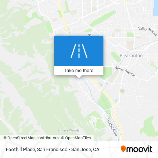 Foothill Place map