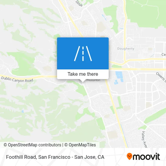 Foothill Road map
