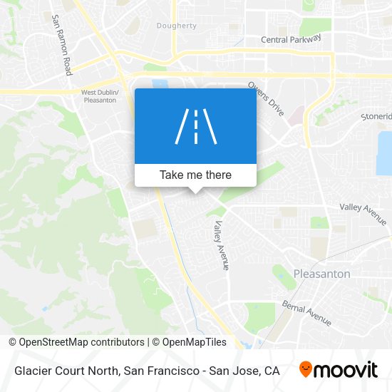 Mapa de Glacier Court North