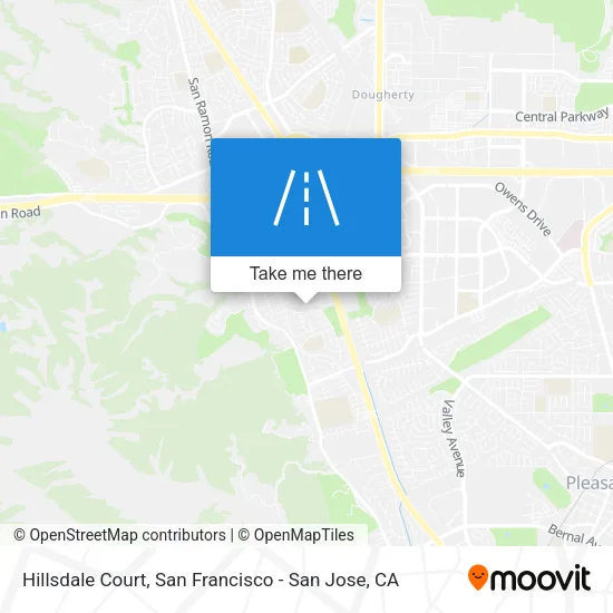 Mapa de Hillsdale Court