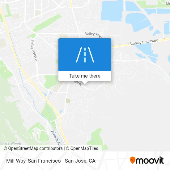Mill Way map