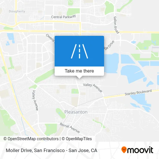 Moller Drive map