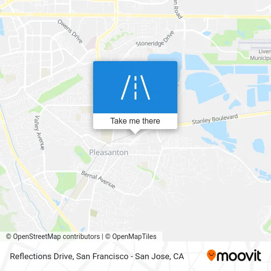 Reflections Drive map