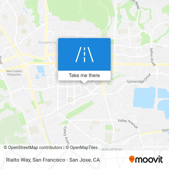 Rialto Way map