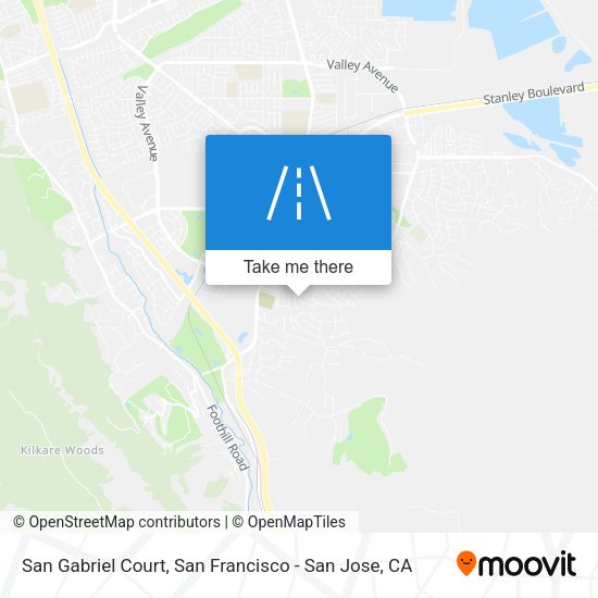 San Gabriel Court map