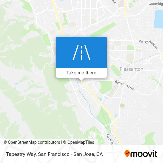 Tapestry Way map