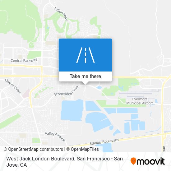 West Jack London Boulevard map