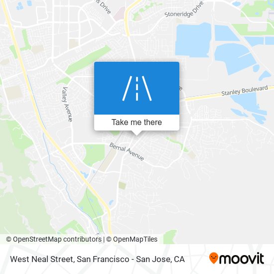 West Neal Street map