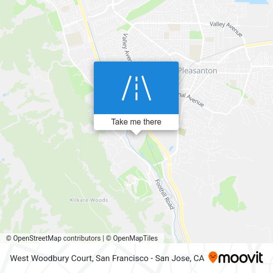 West Woodbury Court map