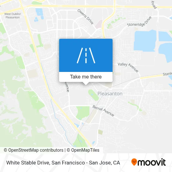 White Stable Drive map