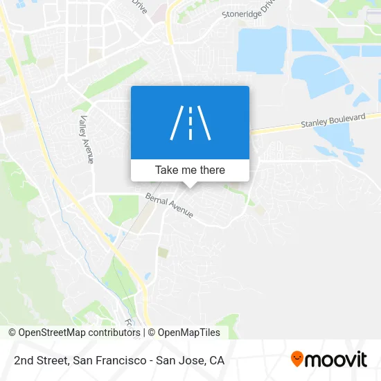 2nd Street map