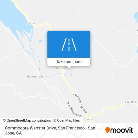 Commodore Webster Drive map