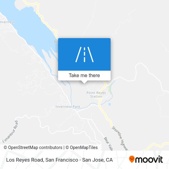 Mapa de Los Reyes Road