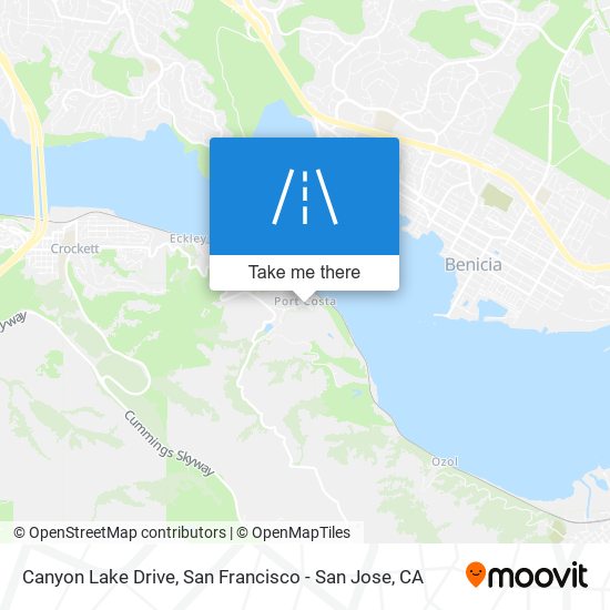 Mapa de Canyon Lake Drive