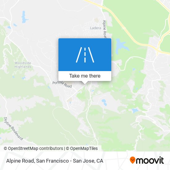 Mapa de Alpine Road