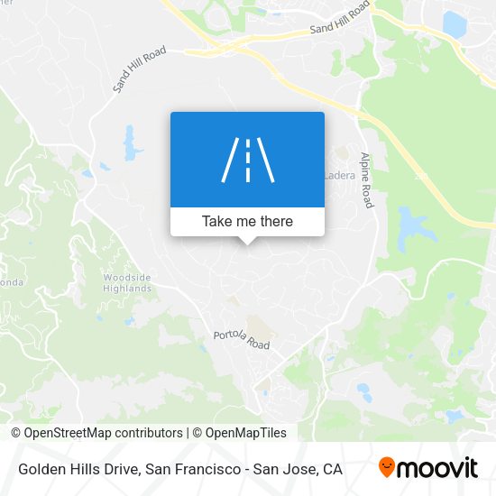Mapa de Golden Hills Drive