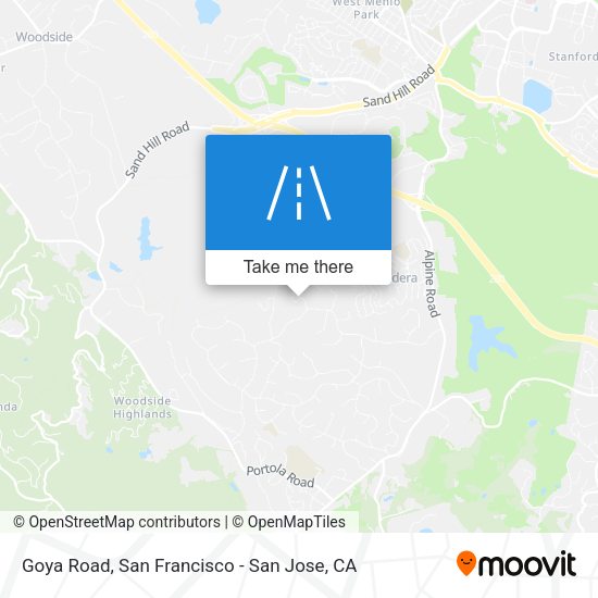 Mapa de Goya Road
