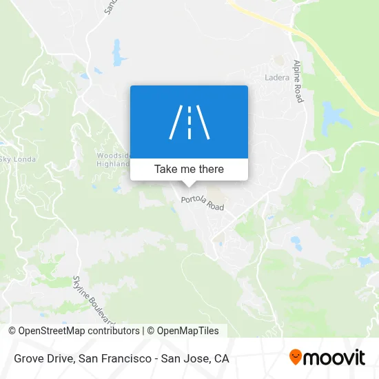 Grove Drive map