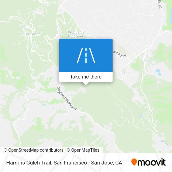 Mapa de Hamms Gulch Trail