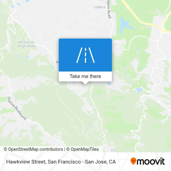 Hawkview Street map