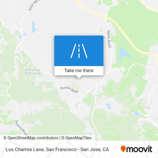 Mapa de Los Charros Lane