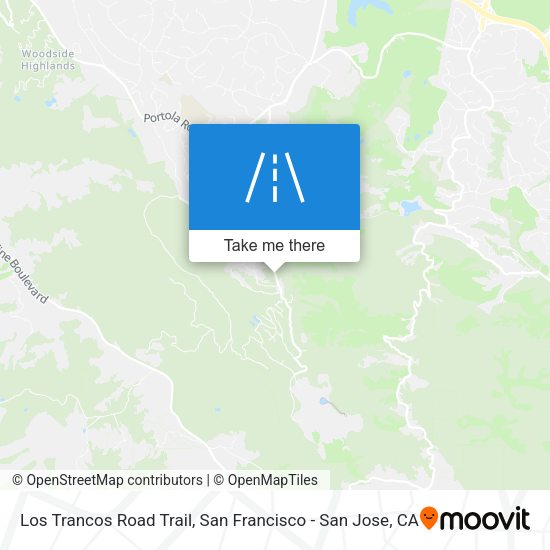Mapa de Los Trancos Road Trail