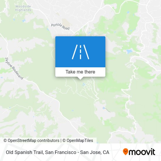Old Spanish Trail map