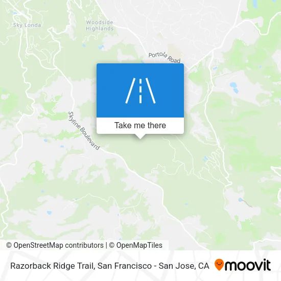 Razorback Ridge Trail map